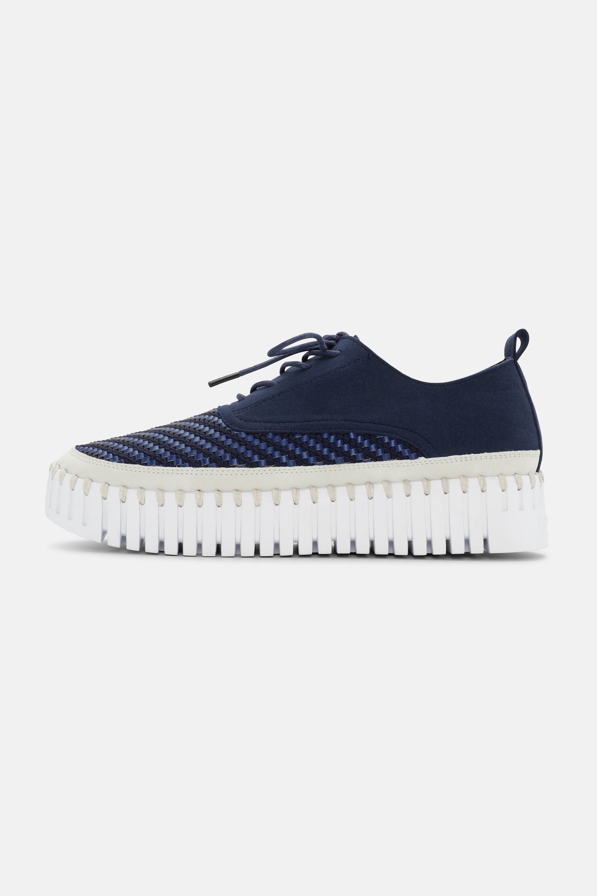 Tulip Sko Med Lisser - Dark Indigo White